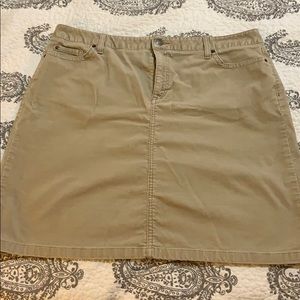 lLL Bean corduroy skirt.